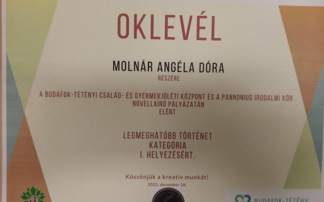 Molnár Angéla Dóra első hely