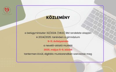 Közlemény digitális munkarendről