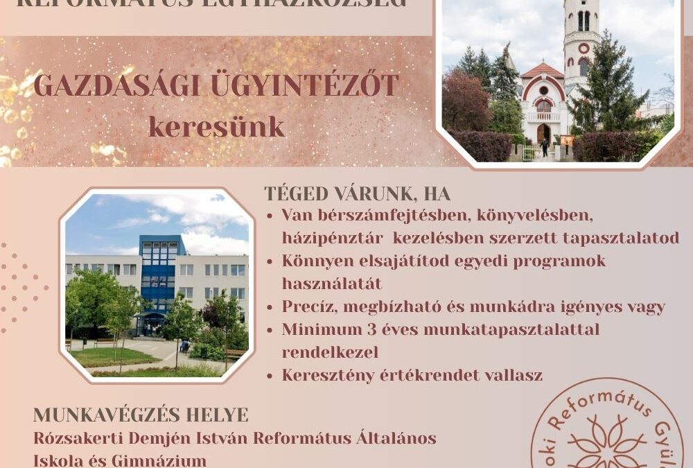 Gazdasági ügyintézőt keresünk