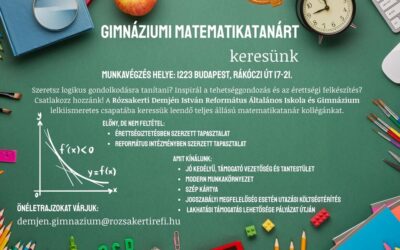 Gimnáziumi matematikatanárt keresünk